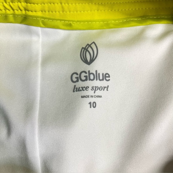 NWT pleated skort size 10 GGblue luxe sport boca citron pockets moisture wicking - Picture 13 of 17
